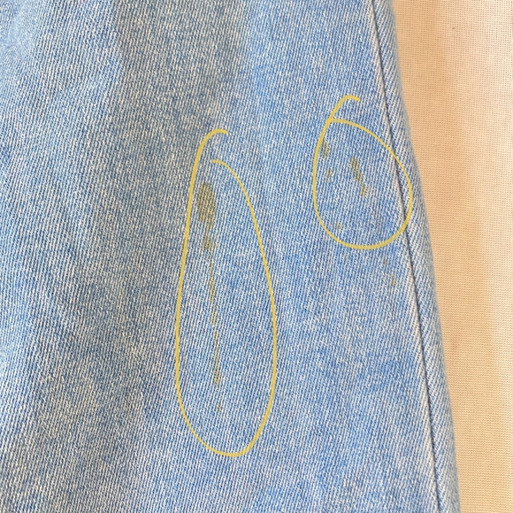 Preloved Topshop Men's Skinny Denim Jeans Blue Size 32 - Small Marks - Picture 4 of 15